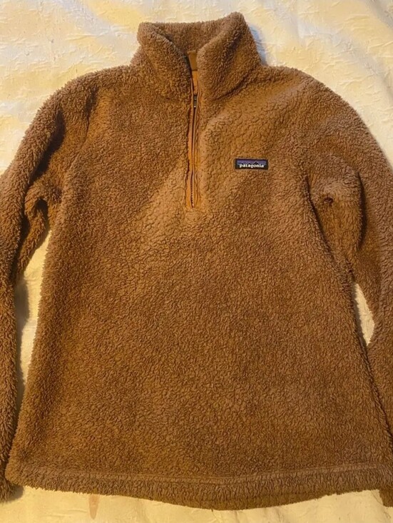 Patagonia Tops - Patagonia Brown Sherpa 1/4 Zip Pullover-Size Small- EUC